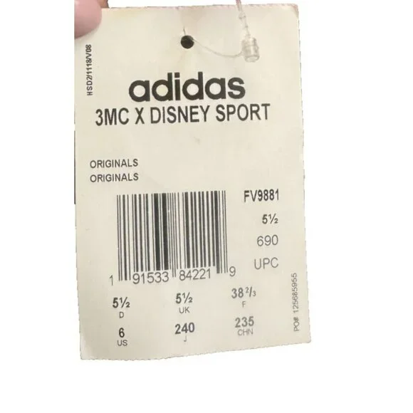 Adidas Originals 3MC C X Disney Sport Goofy adult Unisex Shoes Red NEW US 6 - Picture 11 of 13